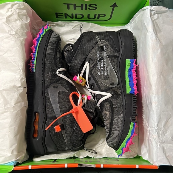 Nike Air Force 1 Mid X Off White Colab. NWT Size 11
(black) - Picture 12 of 13